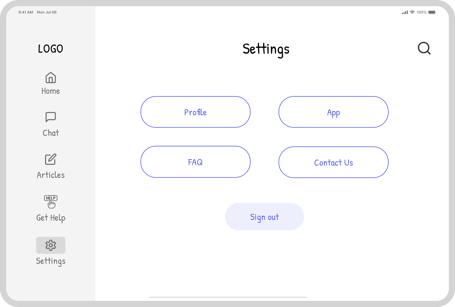 Low-Fidelity Wireframes