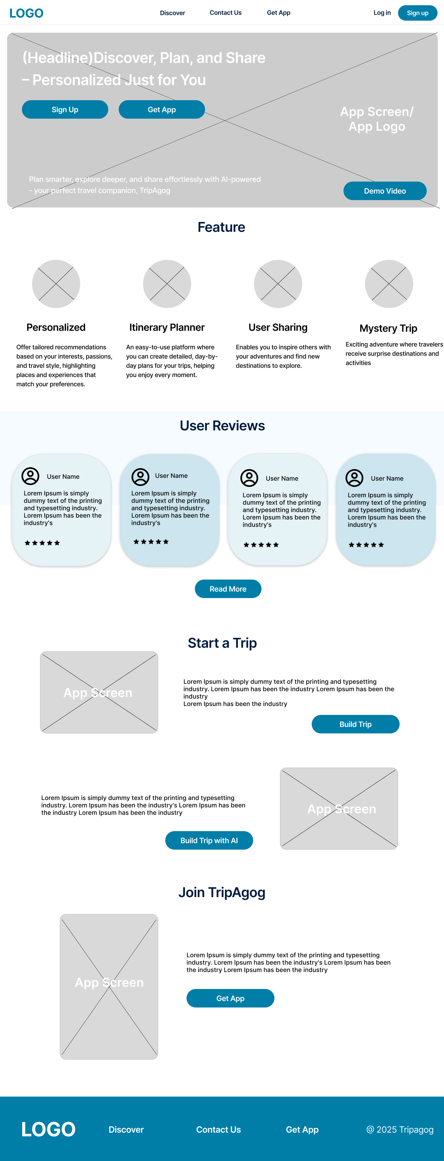 Low-Fidelity Wireframes