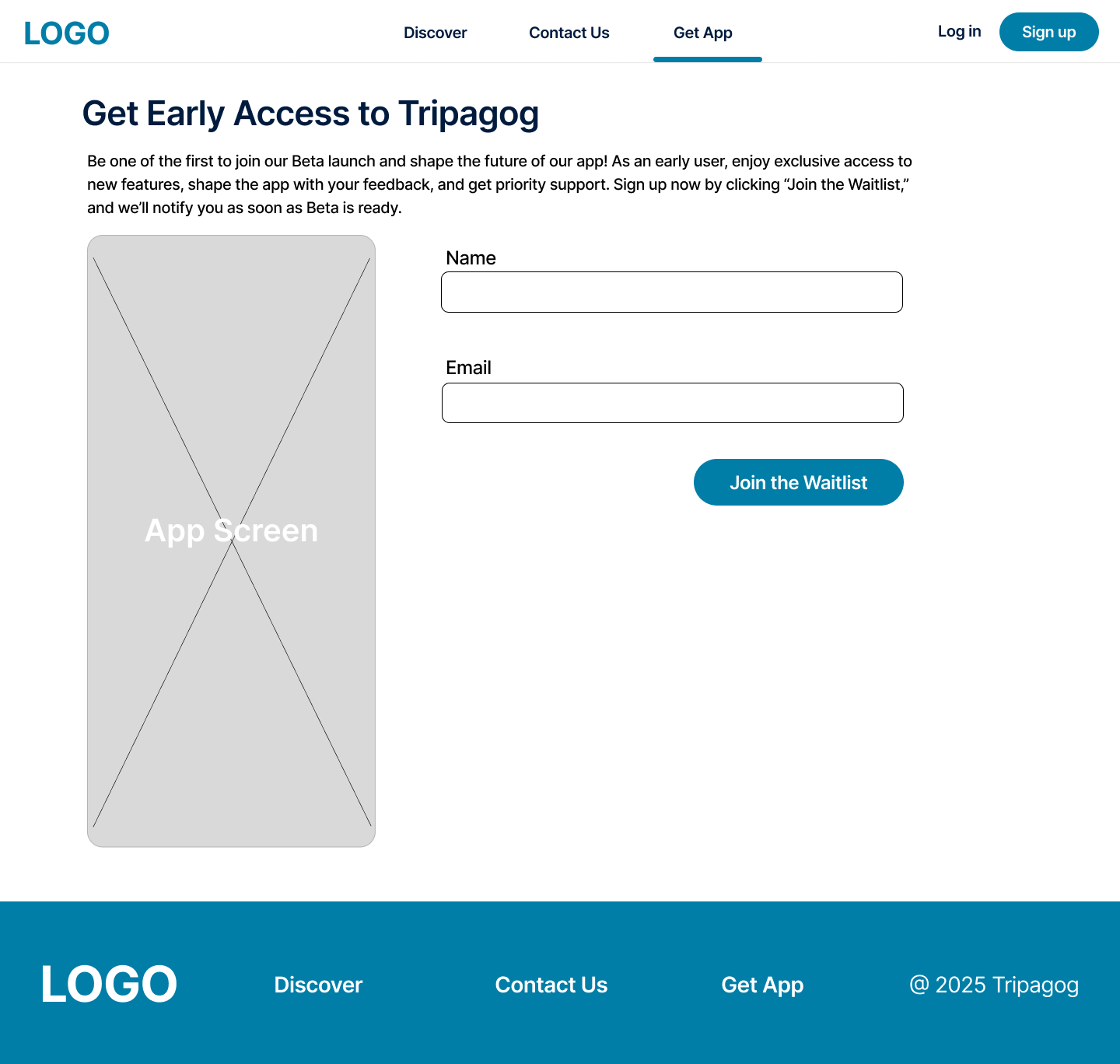 Low-Fidelity Wireframes